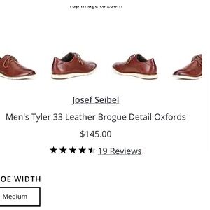 Josef Seibel cognac Arezzos size 42, worn once. Like new! $150 retail.